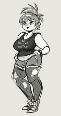 kindahornyart:  Feelin’ a bit nostalgic about ocs and such today. So have a Roxy doodle. 