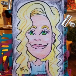 Caricature!    From the opening of the Higher Purpose show at