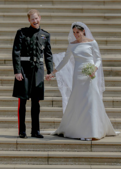 meghanmarklesmafia:  Newly weds, The Duke & Duchess of Sussex