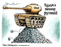 cartoonpolitics:  Egypt - “The police and the army don’t