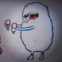 Monster #monster #sketch #draw #drawing #colors #blue #icecream