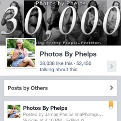 38,000 likes!!!!! Wow the fans are talking and sharing  the Photos by Phelps movement!!!