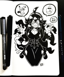 mikeluckas:Crazy about ghosts. #inktober  <3 <3 <3