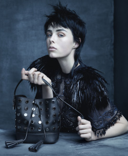 stormtrooperfashion:  Edie Campbell by Steven Meisel for the