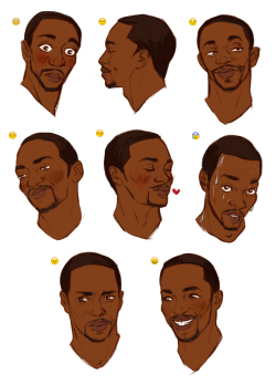 illustratedkate:  sam wilson + emoji expressions… i really