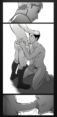eatingdrawingreading:  Just a repost of that the JeanMarco blowjob