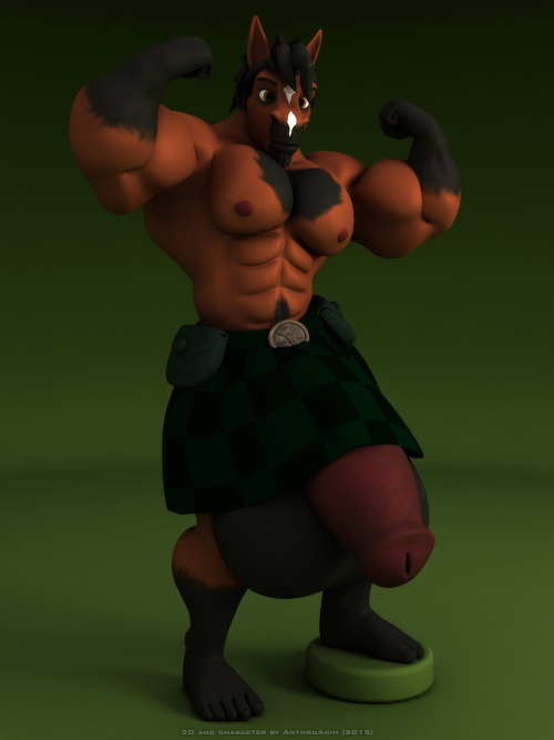 anthroanim:  Kilt, Up!