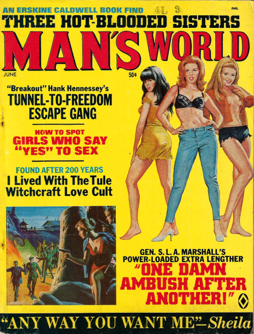 Man’s World magazine, Vol. 15, No. 3 (June 1969), From a car boot sale in Radcliffe-On-Trent.