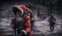 Now THIS is my idea of SANTA! Fuck coal,give hot lead!!