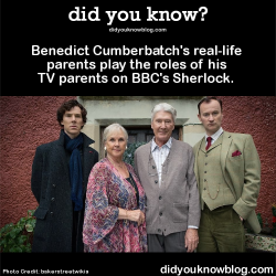 did-you-kno:  Benedict Cumberbatch’s real-life parents play