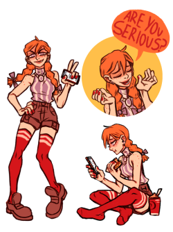 jbillustration:okay i think I’ve gotten all the wendy’s drawings