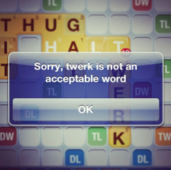 collegehumor:  Must be a glitch in Words With Friends. Have you