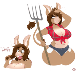 fyxefox:Just a curvy donkey girl! Blame @kmanicart for the clothing