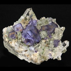 fuckyeahmineralogy:  Fluorite with Quartz; Yaogangxian Mine,