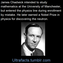 ultrafacts:  James Chadwick (1891-1974) being the best science