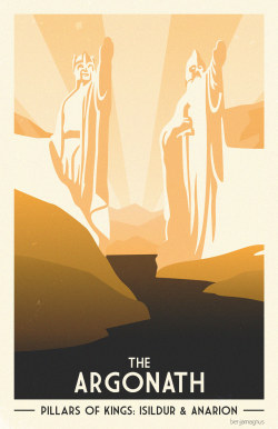 pixalry:  Middle Earth Travel Posters - Created by Benjamin MagnusAvailable