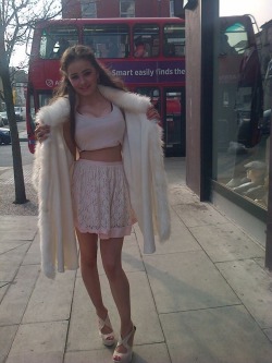 19 year old flashing in the high street  more slappers at http://www.slappercams.com/