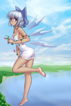 cirno (touhou) drawn by hater (hatater) - Danbooru