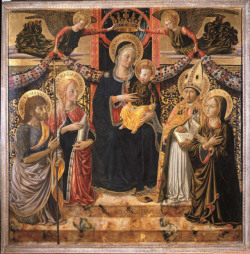    Benozzo Gozzoli (ca. 1420 - 1497), Madonna col Bambino e angeli