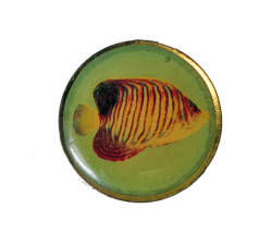 vintagetrafficusa:TROPICAL FISH vintage pin pinback lapel badge