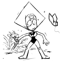 infinitory:  the thought of peridot being afraid of/curious about
