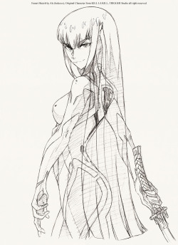 thepinkpirate:  ale-halexxx:  sketch scan request, satsuki from