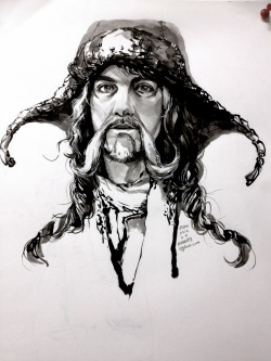 hobbit0125:  Black & white study of Bofur. I watched the