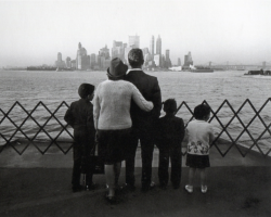 2000-lightyearsfromhome:Untitled (Family viewing NYC skyline)