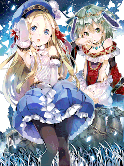yuugen (hiyamugi)、アニメーション、ＧＩＦアニメ、スーツ、グループ、パンスト、フォーマル、ヘアバンド、ロングヘア、ショートヘア、動物、帽子、悲しい、手袋、獣耳、空、緑目、緑髪、赤面、金髪、青い目、黒髪、重複可能性あり