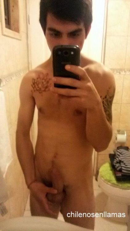 chilenosenllamas:  Wladimir, 20 años de Santiago. vuelve este machito con verga deliciosa!Mira su video aquí:http://chilenosenllamas.tumblr.com/post/144282675591/vídeo-de-wladimir-20-años-haciéndose-una