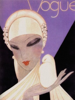vampdreaminginhollywood:  Vogue April 1927 - Cover by Eduardo