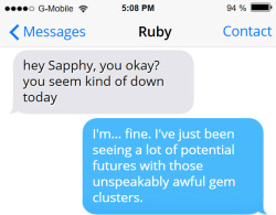 textsbetweengems:  Ruby is the world’s leading expert on dealing