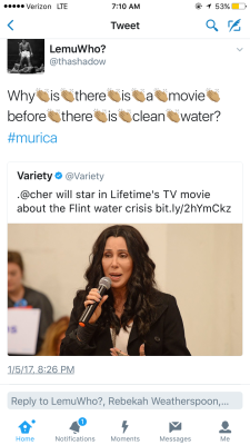 abbiehollowdays:  fostertheory:  abbiehollowdays: The Flint Water