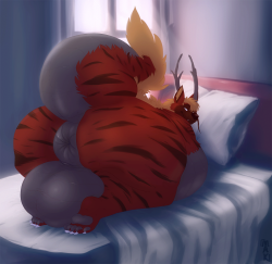 makogu:  [COMMISSION//”Hux” for Bazz] UH… So I should probably feel bad for my first tumblr post being something really lewd huh hahah (Sweats)ACTUALLY THOUGH I’m really proud of this! I don’t get to make myself practice backgrounds much so