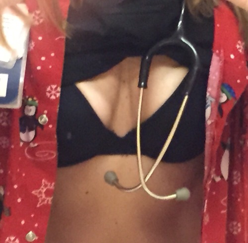 naughtynurse0068:  Please check my heart and lungs naughtynurse! 