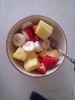 Couldn’t get the blender to work so I made a fruit salad:)