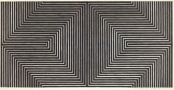 thatsbutterbaby:     Frank Stella, Black Study I, 1968.  Collage,