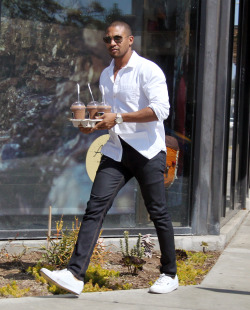 celebritiesofcolor:  Charles Michael Davis out in WeHo