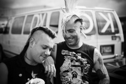 anarchyxpunkx:  Dave from the Krum Bums and Jake from The Casualties.