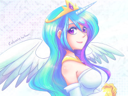 epicbroniestime:  [ MLP ] Celestia Humanization by *Foxmi