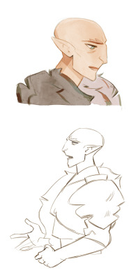 magebeetle:  Some Solas sketches.  You broke my heart dude !