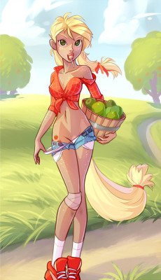 tomatocoup:Sometimes I do silly things and this Applejack is