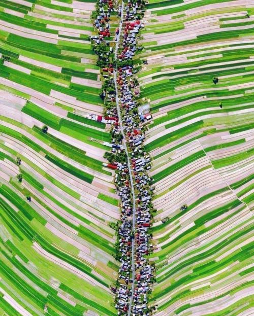 Suloszowa’s village, Poland. Each villager received a land