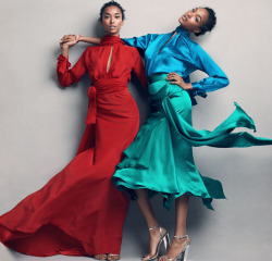 flyandfamousblackgirls:  Anais Mali and Jourdan Dunn, Vogue Magazine