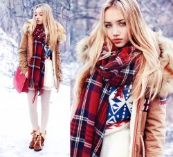 lookbookdotnu:  White winter (by Aksinya Air) 