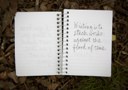 reverendbobbyanger:  From a notebook I keep by my bedside Words