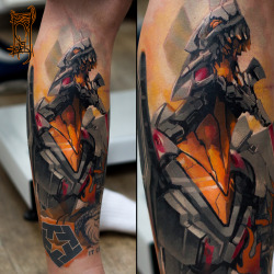 eva-7:  Awesome Eva tatoo by Black 3G raven https://www.facebook.com/EvangelionFanartToys