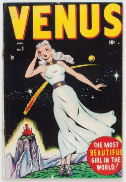 mudwerks:    Venus #1 (Timely, 1948) Venus and Hedy Devine begin.
