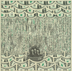 papermag:  Check out this insane collage made out of dollar bills