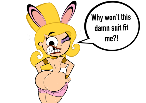 ck-blogs-stuff:  Commission: Eris’ Bunny Suit Struggle by CK-Draws-Stuff Here’s a commission ordered by @dacommissioner2k15 where he asked Eris, Goddess of Chaos (Billy & Mandy) having trouble putting on her bunny suit.Consider this as a sequel